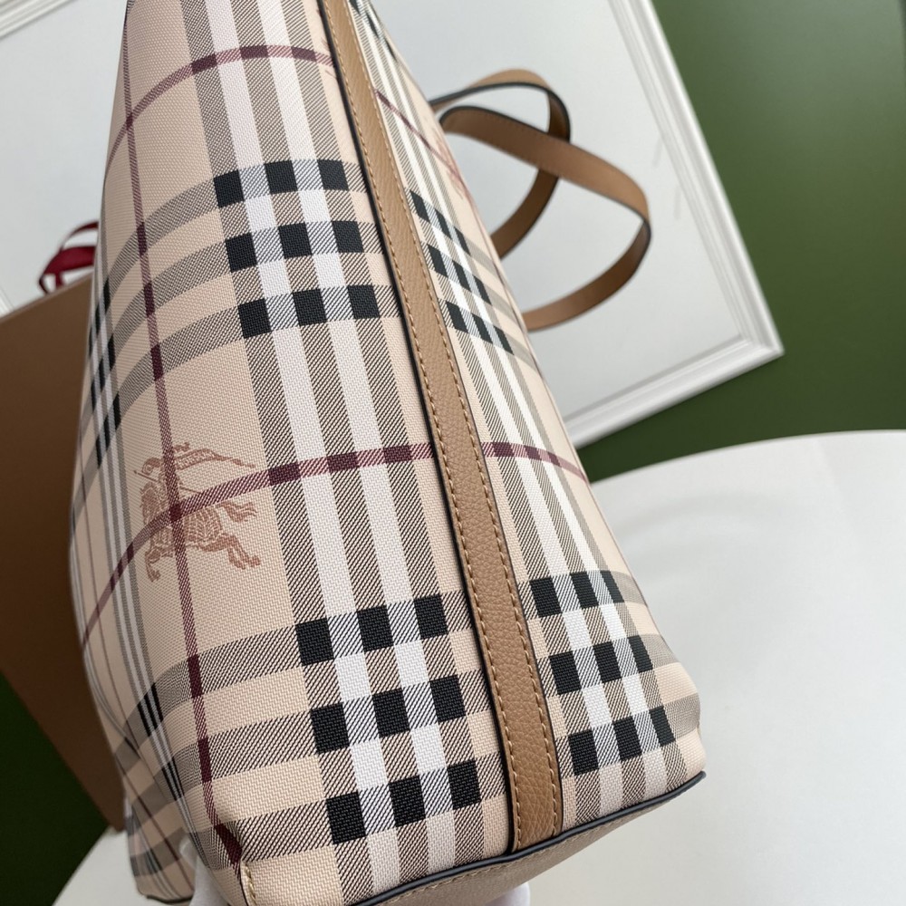 Burberry classic color check tote bag Burberry classic color check tote bag