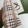 Burberry classic color check tote bag Burberry classic color check tote bag