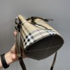 Burberry white and brown contrasting hardware bucket bag Burberry white and brown contrasting hardware bucket bag