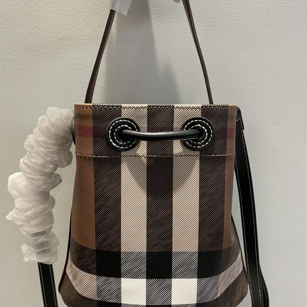 Burberry brown and black hardware bucket bag Burberry brown and black hardware bucket bag