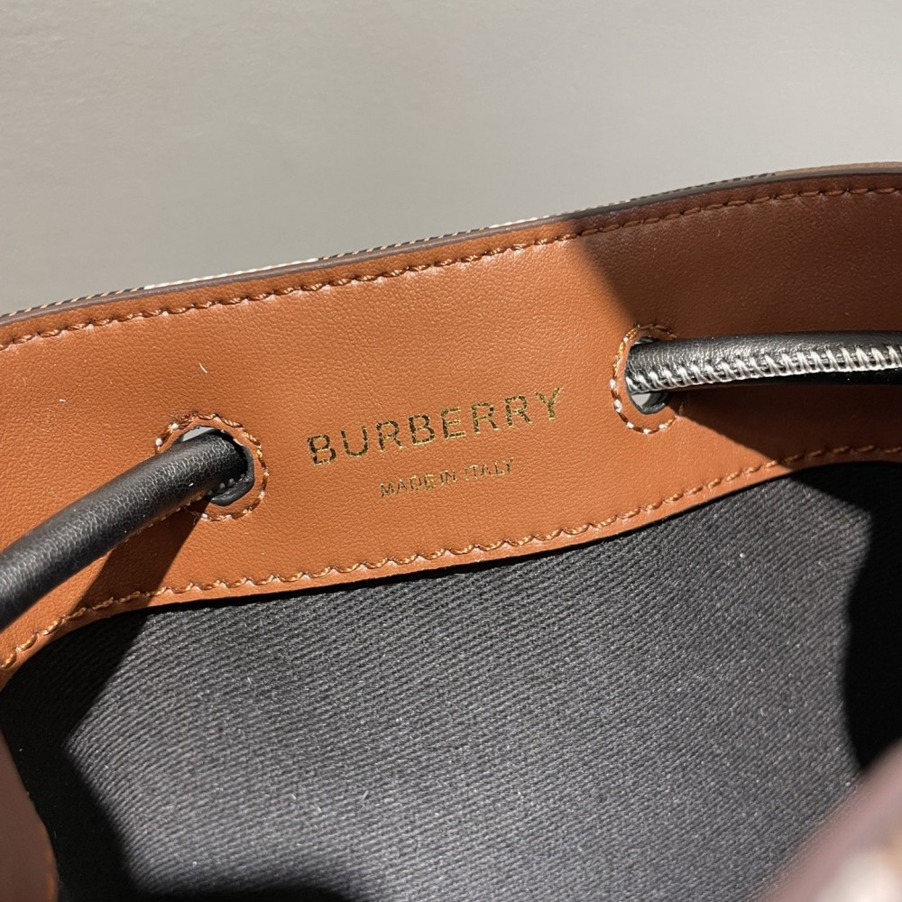 Burberry brown and black hardware bucket bag Burberry brown and black hardware bucket bag
