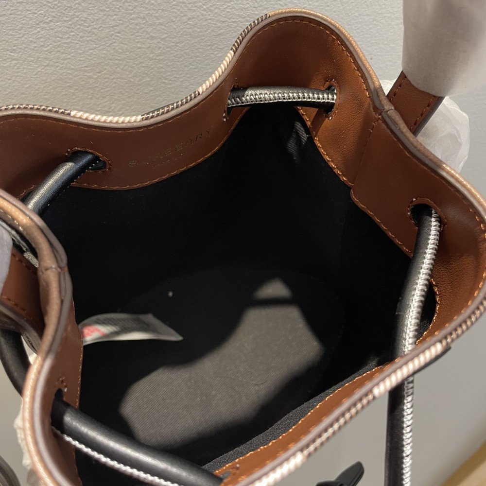 Burberry brown and black hardware bucket bag Burberry brown and black hardware bucket bag