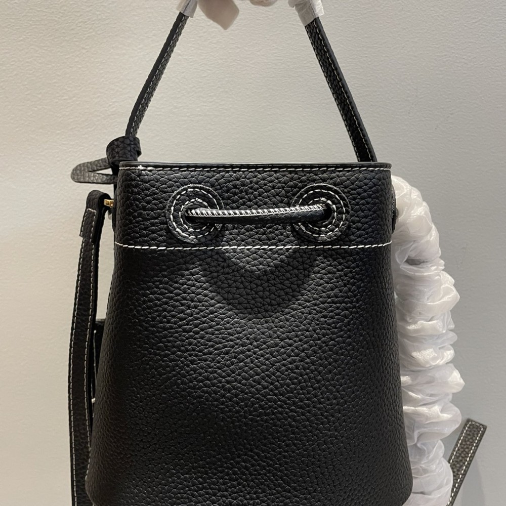 Burberry black leather hardware bucket bag Burberry black leather hardware bucket bag