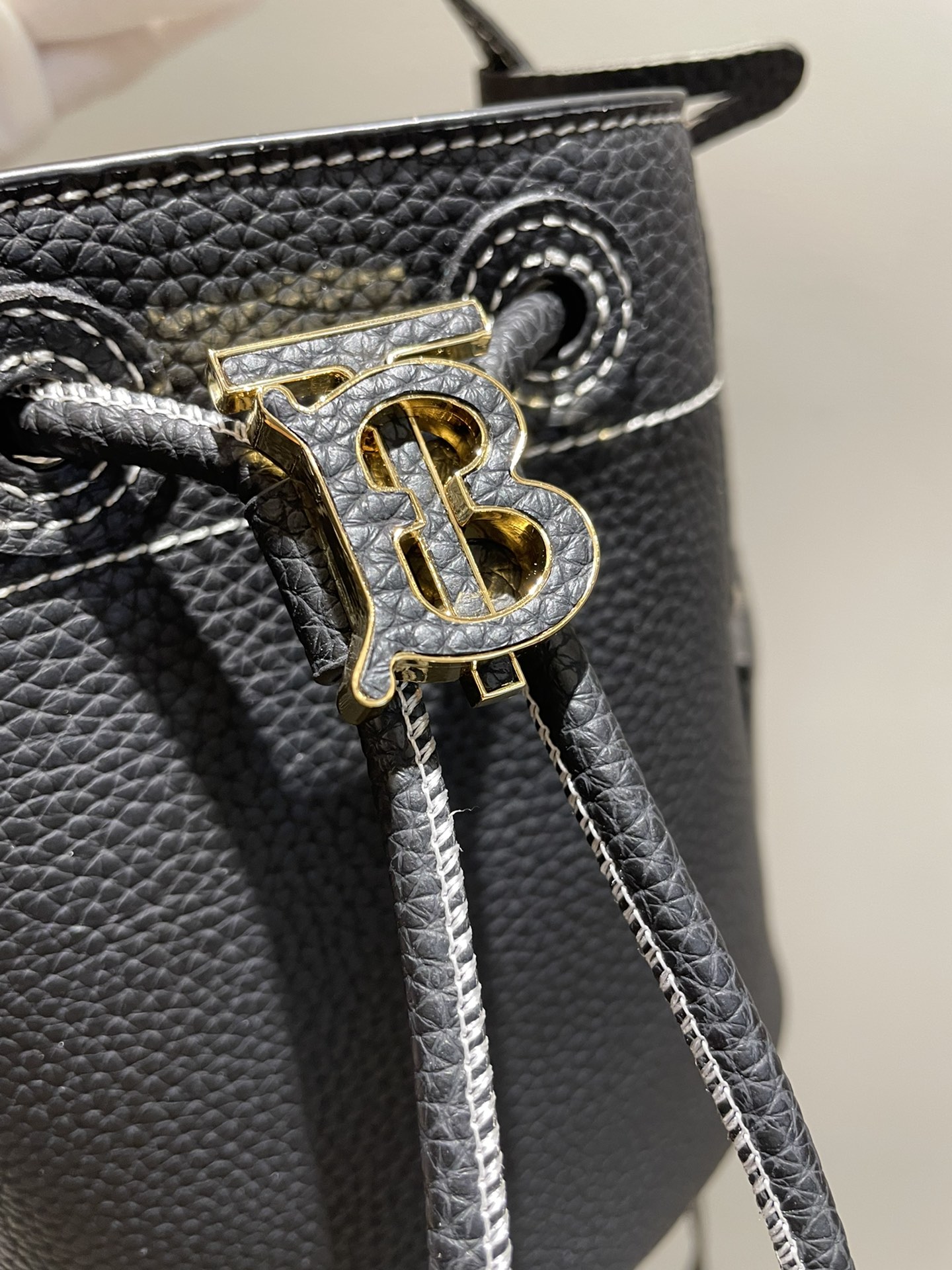 Burberry black leather hardware bucket bag Burberry black leather hardware bucket bag