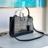 Burberry black crocodile leather tote bag Burberry black crocodile leather tote bag