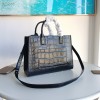 Burberry black crocodile leather tote bag Burberry black crocodile leather tote bag