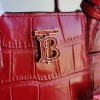 Burberry crocodile leather red tote bag Burberry crocodile leather red tote bag