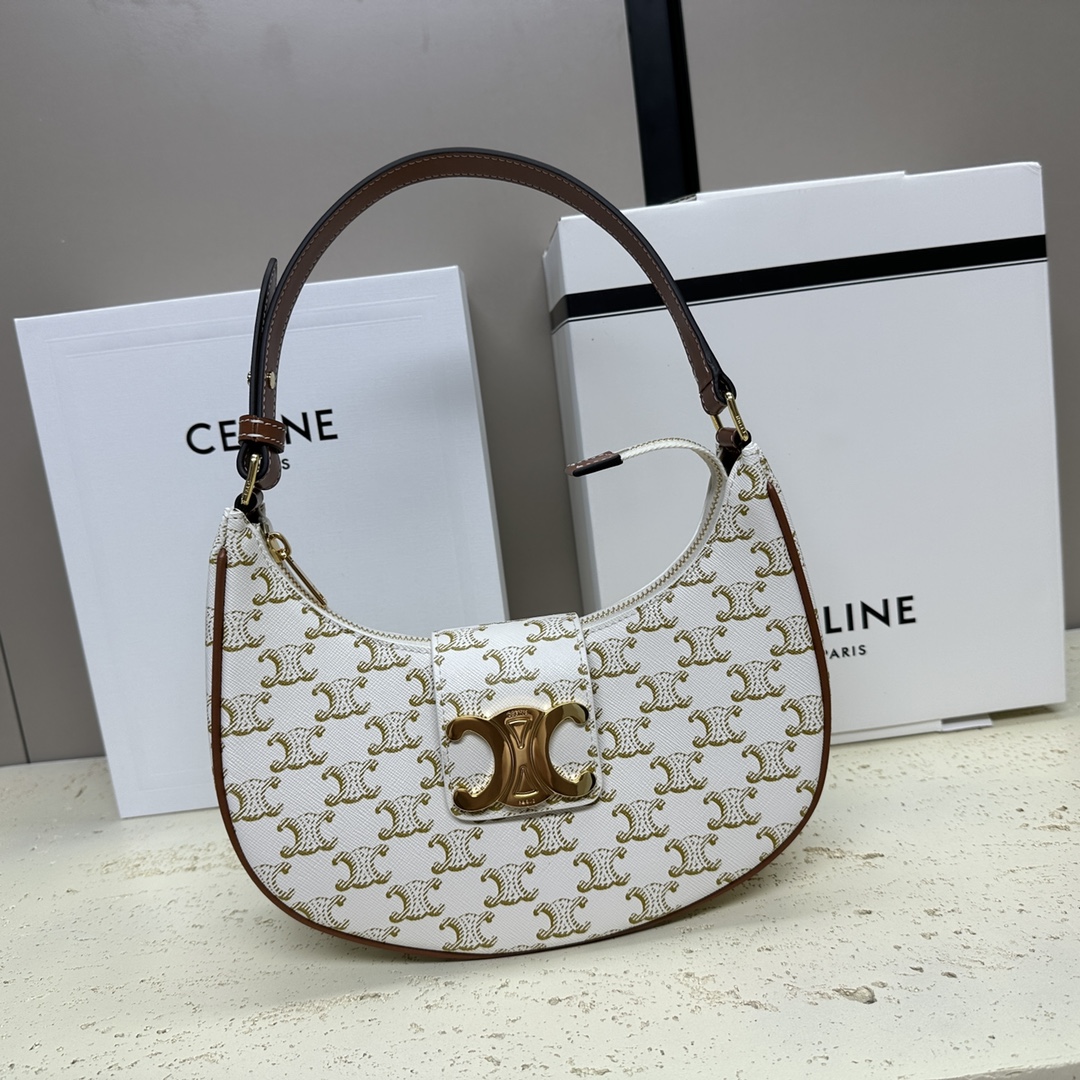 CELINE TRIOMPHE series classic pattern underarm bag CELINE TRIOMPHE series classic pattern underarm bag