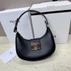 CELINE TRIOMPHE series classic black leather underarm bag CELINE TRIOMPHE series classic black leather underarm bag