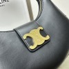 CELINE TRIOMPHE series classic black leather underarm bag CELINE TRIOMPHE series classic black leather underarm bag