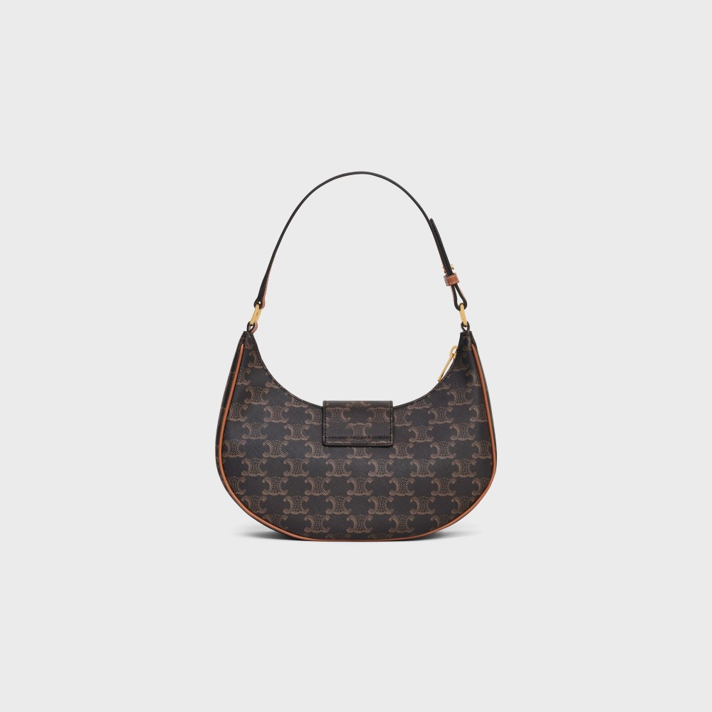 CELINE TRIOMPHE series classic black pattern underarm bag CELINE TRIOMPHE series classic black pattern underarm bag