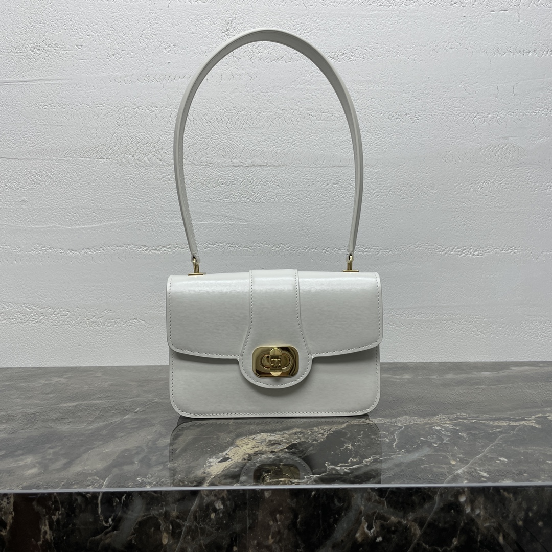CELINE classic white underarm bag CELINE classic white underarm bag
