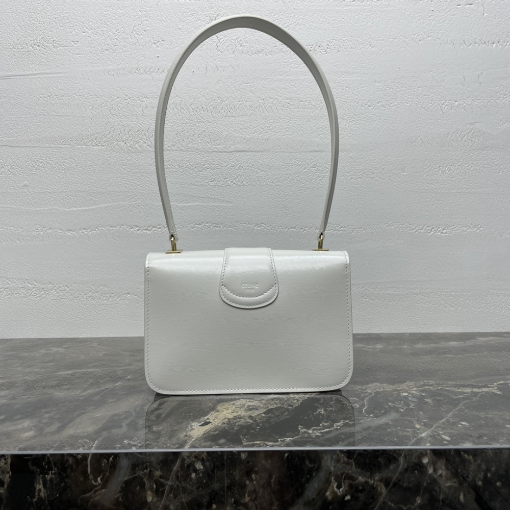 CELINE classic white underarm bag CELINE classic white underarm bag