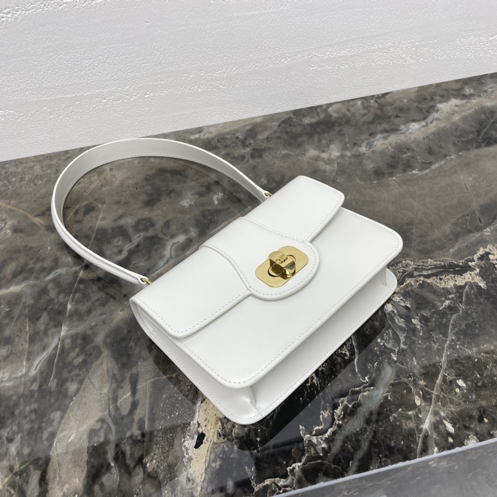 CELINE classic white underarm bag CELINE classic white underarm bag
