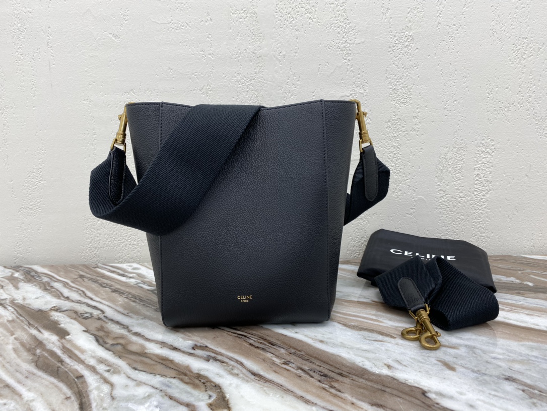 Celine simple deep black crossbody bag Celine simple deep black crossbody bag