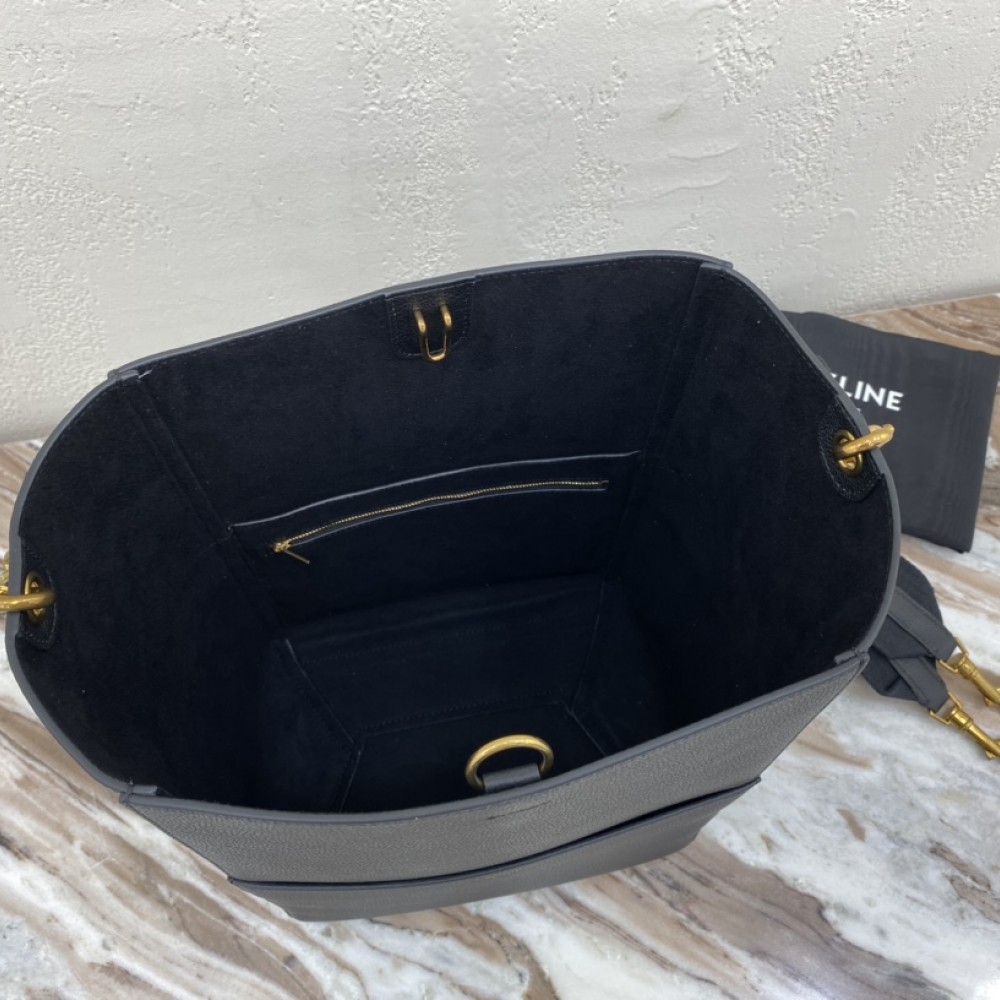Celine Simple Large Deep Black Crossbody Bag Celine Simple Large Deep Black Crossbody Bag