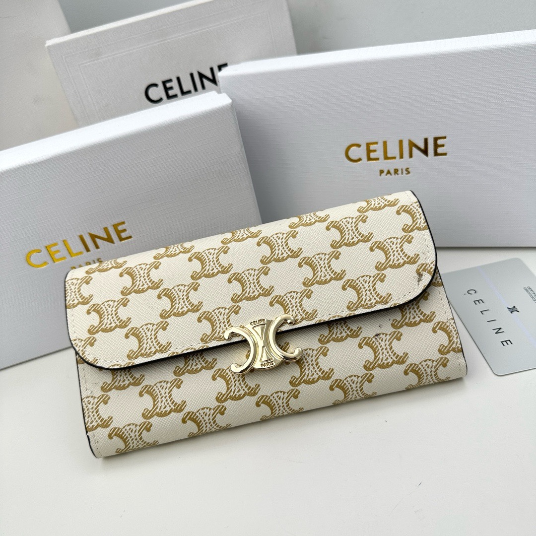 CELINE TRIOMPHE Series Monsoon Wallet CELINE TRIOMPHE Series Monsoon Wallet