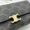 CELINE TRIOMPHE Series Dark Monogram Wallet CELINE TRIOMPHE Series Dark Monogram Wallet