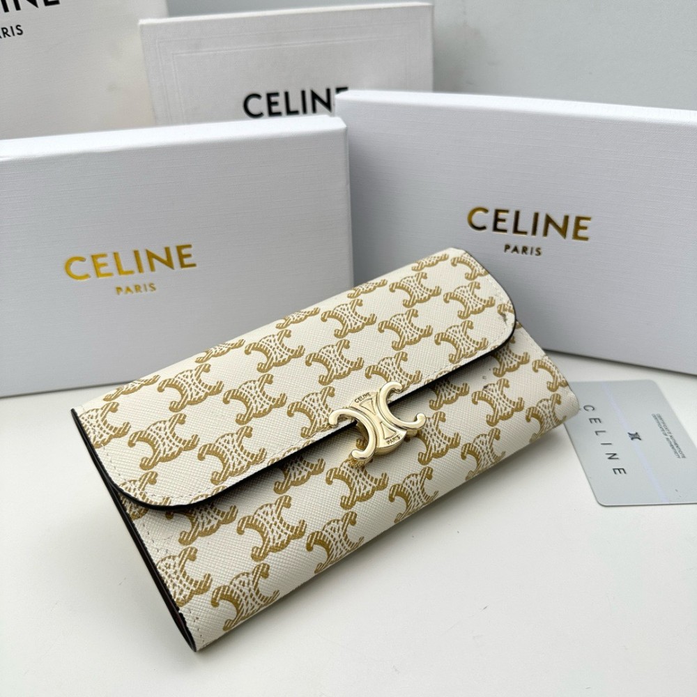 CELINE TRIOMPHE Series Monsoon Wallet CELINE TRIOMPHE Series Monsoon Wallet
