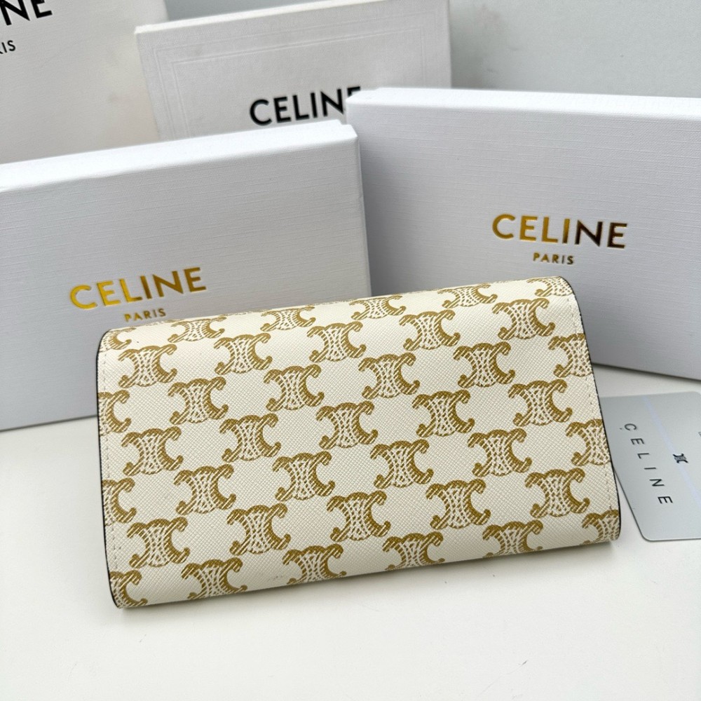 CELINE TRIOMPHE Series Monsoon Wallet CELINE TRIOMPHE Series Monsoon Wallet