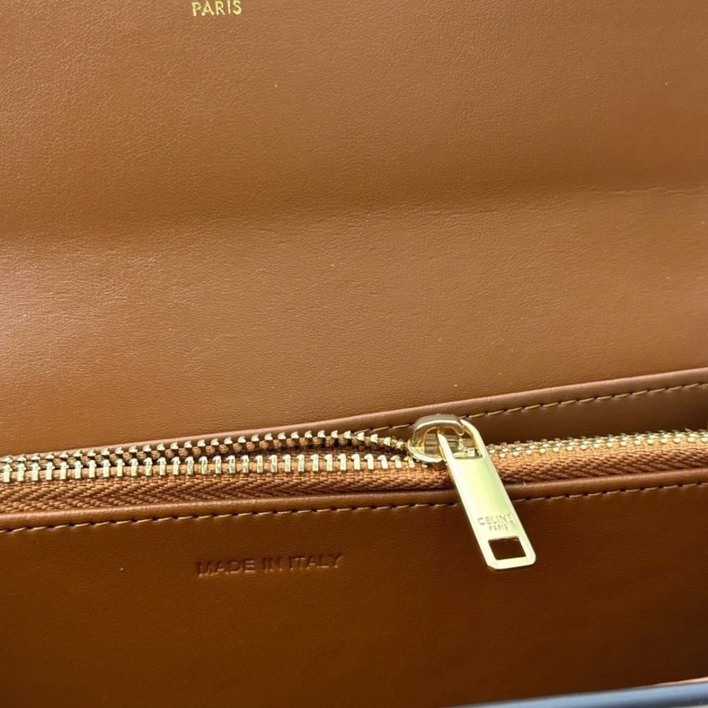 CELINE TRIOMPHE Series Brown Monogram Wallet CELINE TRIOMPHE Series Brown Monogram Wallet