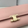 CELINE TRIOMPHE series pink monogram wallet CELINE TRIOMPHE series pink monogram wallet