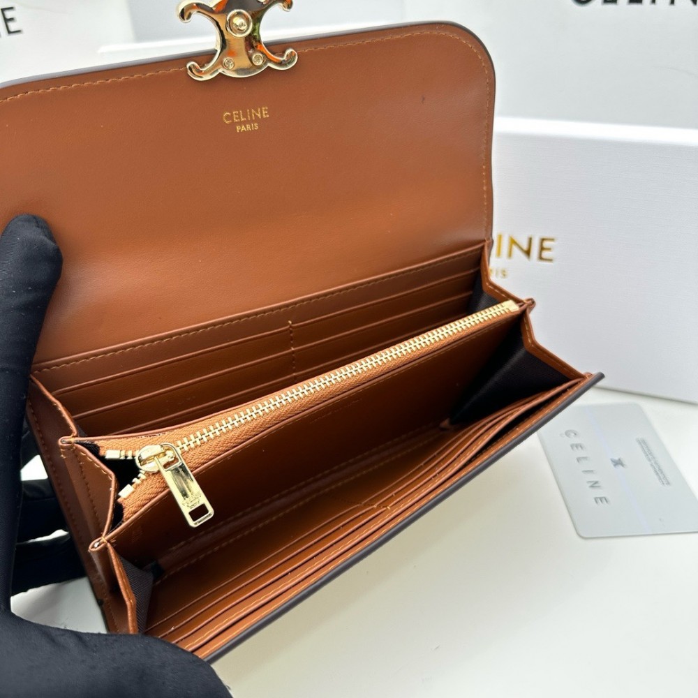 CELINE TRIOMPHE Series Monsoon Wallet CELINE TRIOMPHE Series Monsoon Wallet