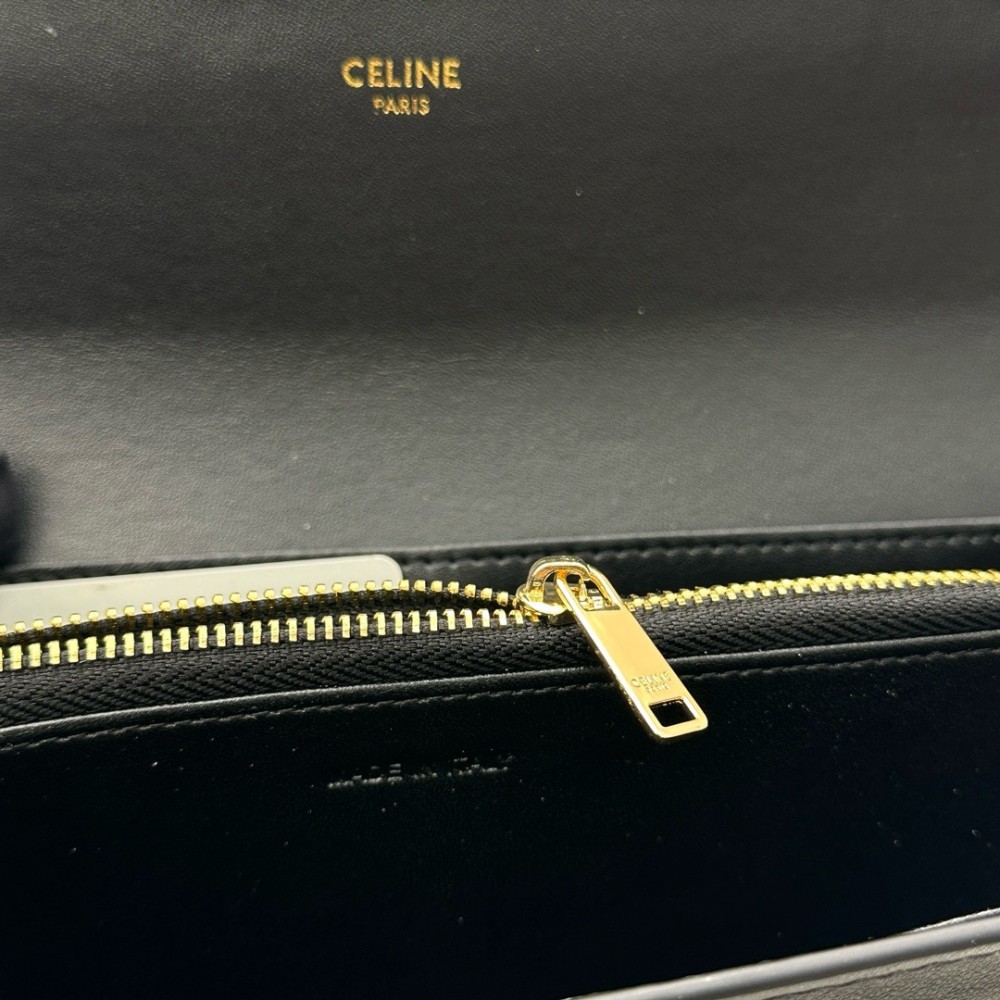 CELINE TRIOMPHE series black monogram wallet CELINE TRIOMPHE series black monogram wallet
