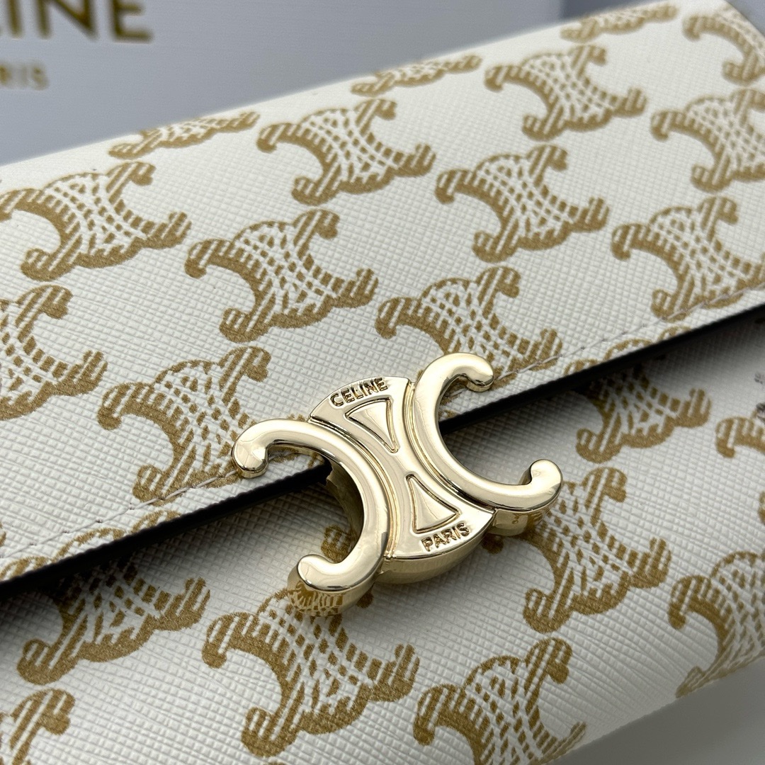 CELINE TRIOMPHE Series Monsoon Wallet CELINE TRIOMPHE Series Monsoon Wallet