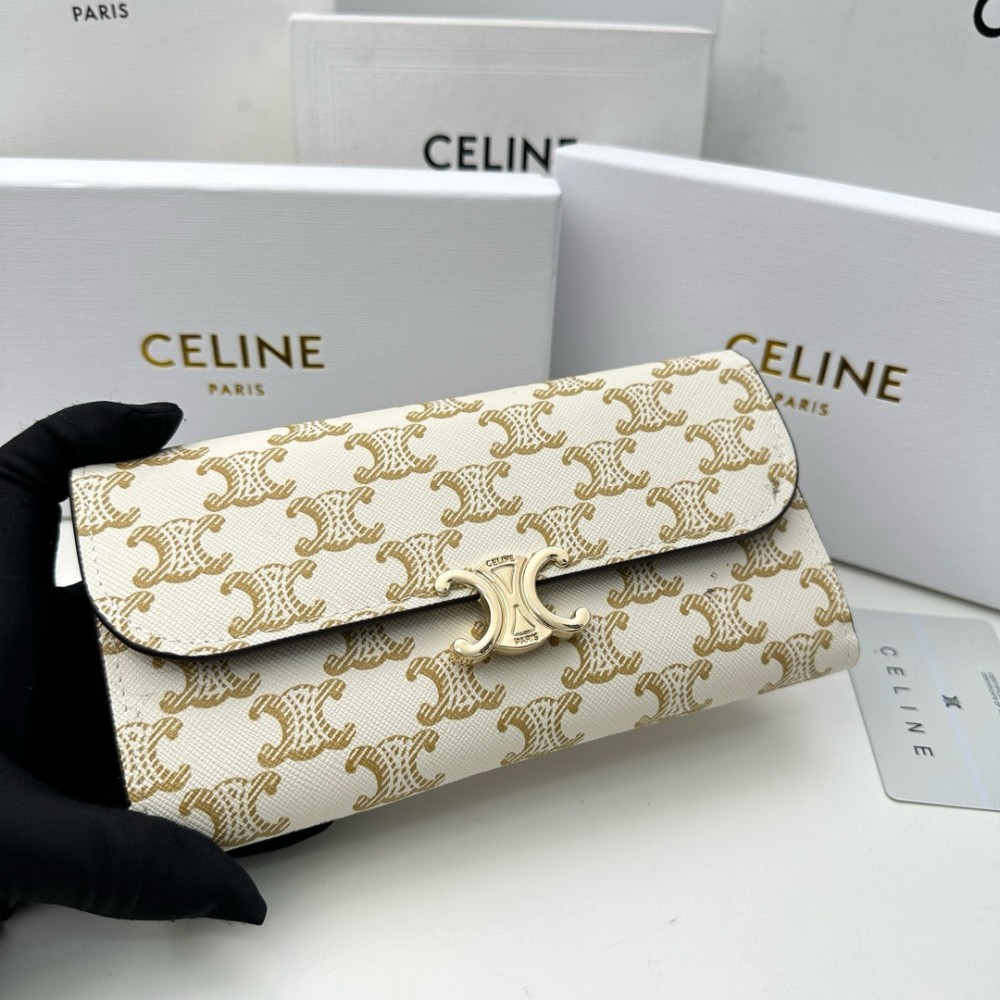 CELINE TRIOMPHE Series Monsoon Wallet CELINE TRIOMPHE Series Monsoon Wallet