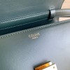 CELINE TRIOMPHE series dark blue snake pattern shoulder crossbody bag CELINE TRIOMPHE series dark blue snake pattern shoulder crossbody bag
