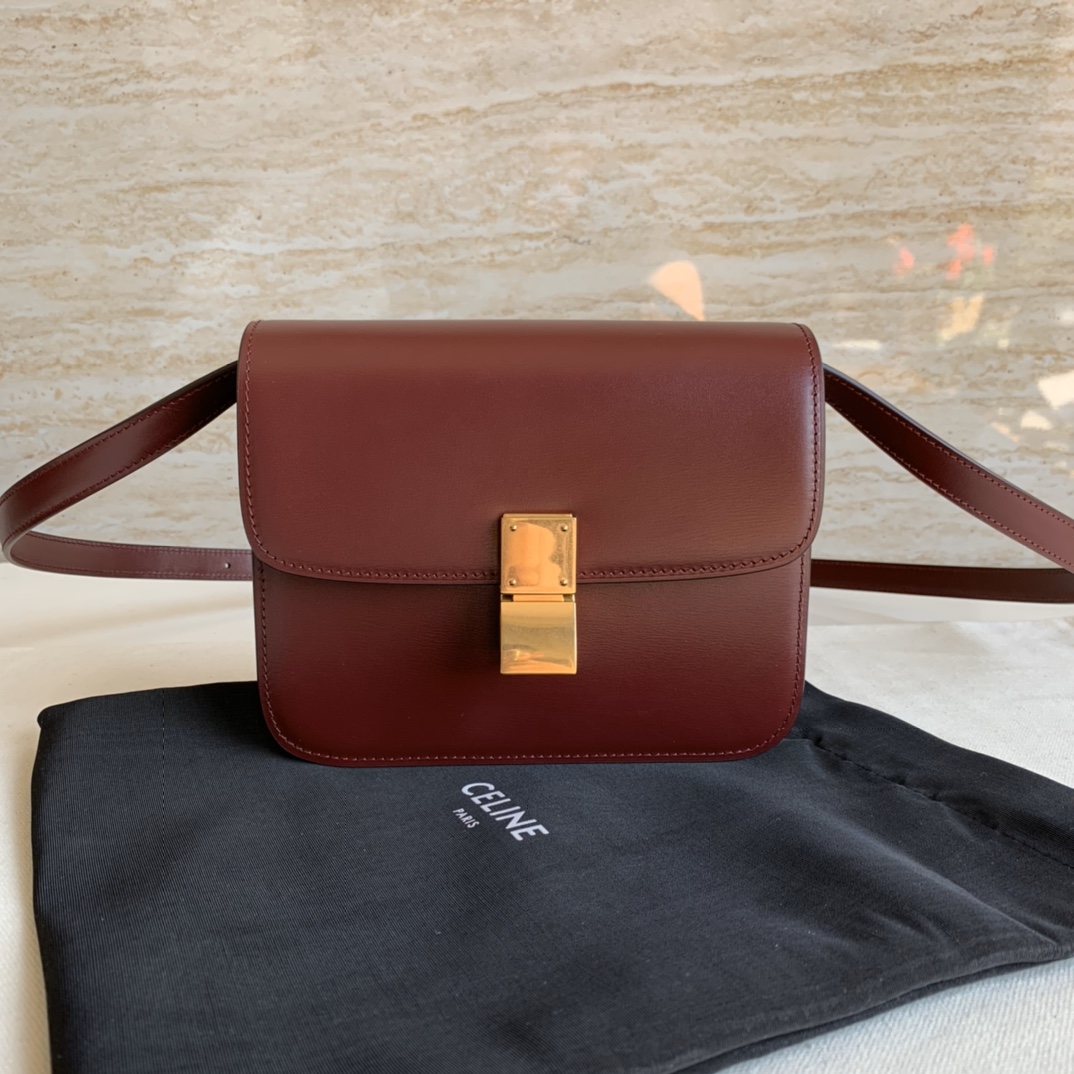 CELINE TRIOMPHE series crimson snake print shoulder crossbody bag CELINE TRIOMPHE series crimson snake print shoulder crossbody bag