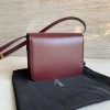 CELINE TRIOMPHE series crimson snake print shoulder crossbody bag CELINE TRIOMPHE series crimson snake print shoulder crossbody bag