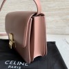 CELINE TRIOMPHE series pink snake print shoulder crossbody bag CELINE TRIOMPHE series pink snake print shoulder crossbody bag