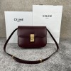 CELINE TRIOMPHE series agate red snake pattern shoulder crossbody bag CELINE TRIOMPHE series agate red snake pattern shoulder crossbody bag