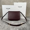 CELINE TRIOMPHE series agate red snake pattern shoulder crossbody bag CELINE TRIOMPHE series agate red snake pattern shoulder crossbody bag