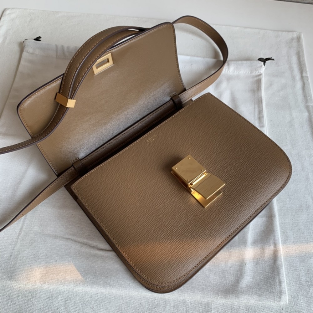 CELINE TRIOMPHE series bright gold snake print shoulder crossbody bag CELINE TRIOMPHE series bright gold snake print shoulder crossbody bag