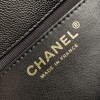Chanel classic CF series bright black lambskin gold hardware chain bag Chanel classic CF series bright black lambskin gold hardware chain bag