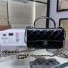 Chanel Classic CF Black Diamond Check Chain Flap Bag Chanel Classic CF Black Diamond Check Chain Flap Bag