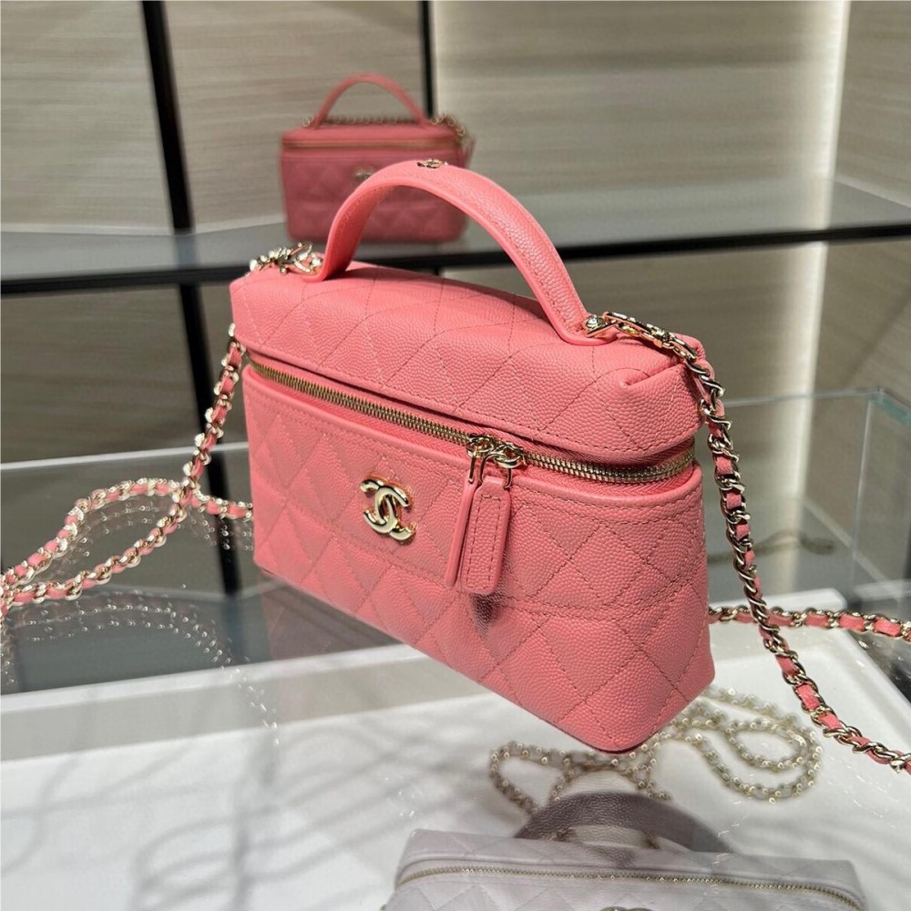 Chanel Pink Grained Leather 25C Bag Chanel Pink Grained Leather 25C Bag
