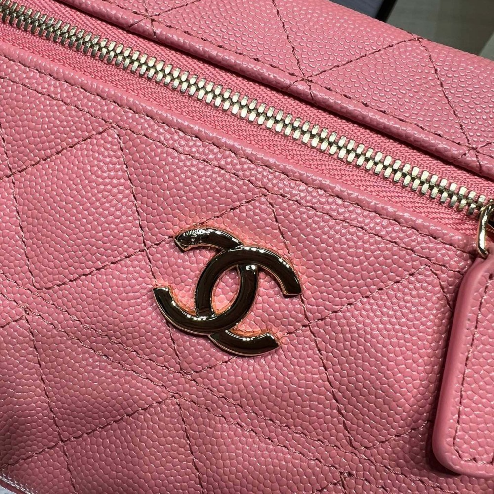 Chanel Pink Grained Leather 25C Bag Chanel Pink Grained Leather 25C Bag