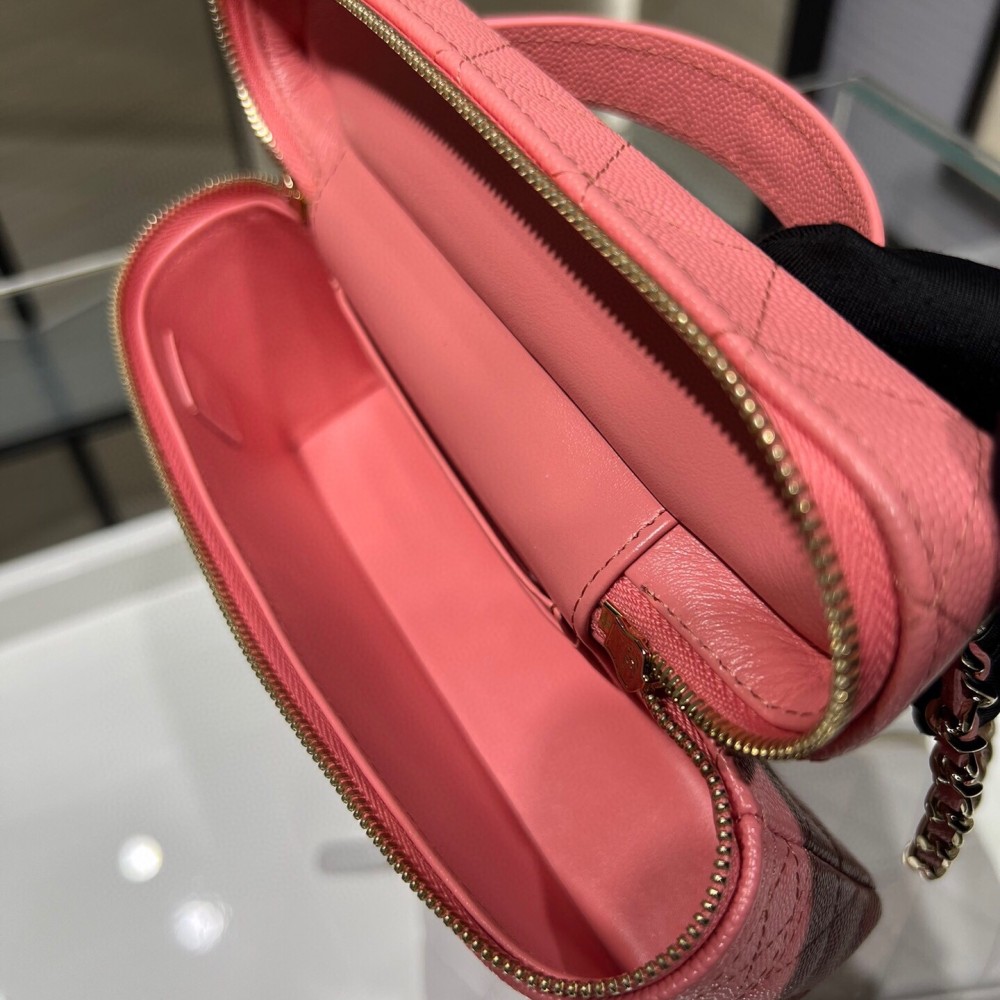 Chanel Pink Grained Leather 25C Bag Chanel Pink Grained Leather 25C Bag