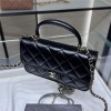 Chanel Classic CF Black Diamond Check Chain Flap Bag Chanel Classic CF Black Diamond Check Chain Flap Bag