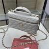 Chanel 25C Bag in Shiny Silver Grained Leather Chanel 25C Bag in Shiny Silver Grained Leather