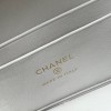 Chanel 25C Bag in Shiny Silver Grained Leather Chanel 25C Bag in Shiny Silver Grained Leather