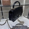 Chanel Classic CF Black Diamond Check Chain Flap Bag Chanel Classic CF Black Diamond Check Chain Flap Bag