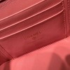 Chanel Double C Metal Chain Diamond Check Pink Frosted Texture Bag Chanel Double C Metal Chain Diamond Check Pink Frosted Texture Bag