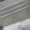 Chanel Double C Metal Chain Diamond Grid Ivory Matte Textured Bag Chanel Double C Metal Chain Diamond Grid Ivory Matte Textured Bag
