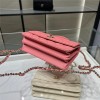 Chanel Double C Metal Chain Large Pink Quilted Flap Bag Chanel Double C Metal Chain Large Pink Quilted Flap Bag