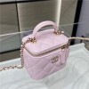 Chanel Double C Metal Chain Lilac Quilted Tote Chanel Double C Metal Chain Lilac Quilted Tote